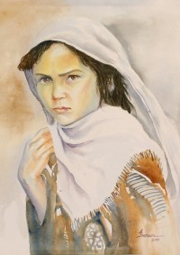 Imran Khan, 13 x 19 Inch, Watercolor on Paper, Figurative Painting, AC-IMK-010